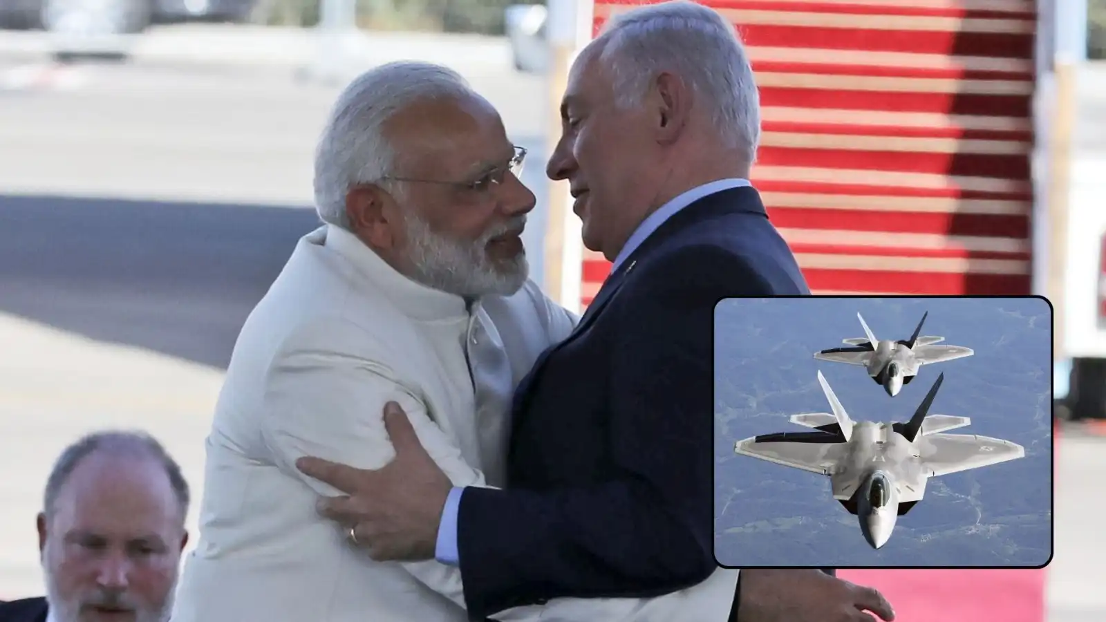 pm modi israel visit us deploys f22 fighter jet