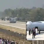 pm modi makes emergency landing in assam near china border in hercules aircraft indian air force displays strength