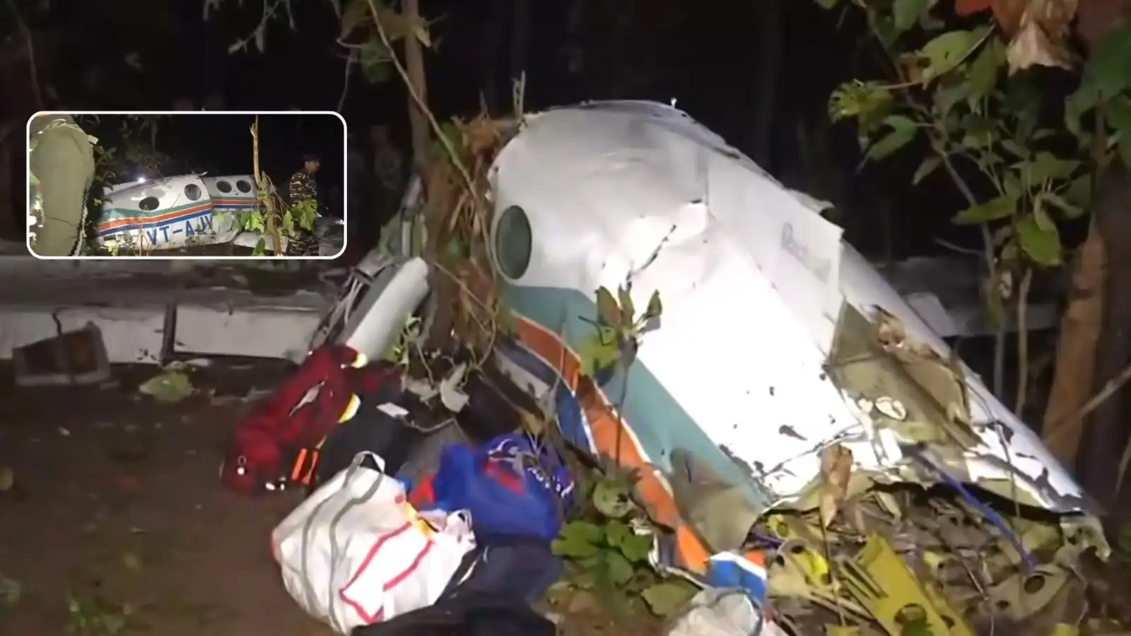 ranchi to delhi air ambulance crash chatra jharkhand 7 dead