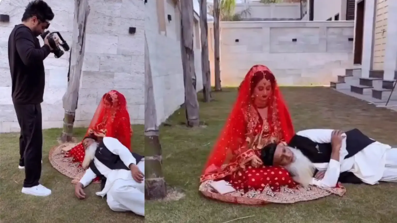 rawalpindi 70 year old man marriage 22 year old viral wedding video