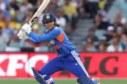 smriti mandhana breaks a 6 year old record in australia matches kohlis feat by scoring a half century against australia
