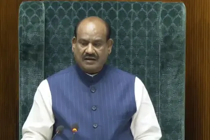 speaker om birla claims congress was about to attack prime minister had to halt speech
