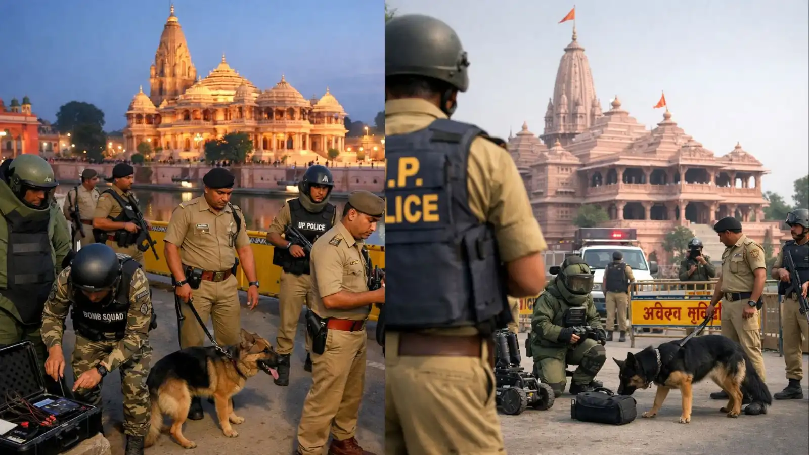 uttar pradesh courts bomb threat email lucknow meerut ayodhya alert