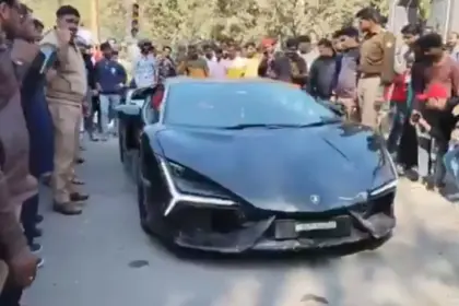 uttar pradesh the son of a tobacco businessman hit more than four people with his lamborghini car