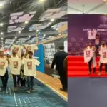 youth congress strips to protest during ai summit at bharat mandapam bjp calls it an attempt to defame