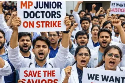 8000 junior doctors on strike in mp opd services at hospitals at risk of disruption