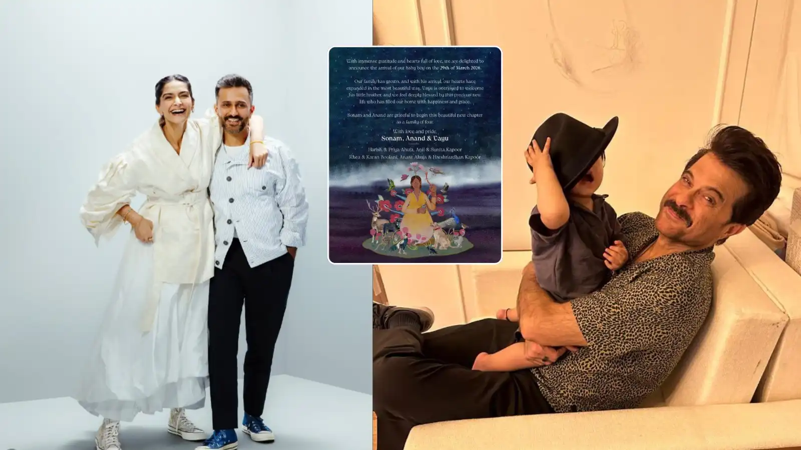 anil kapoor becomes grandfather again as sonam kapoor welcomes second baby boy at 40 shares good news on social media