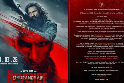 avoid spoilers the real experience is in theatres says director aditya dhar ahead of dhurandhar the revenge makes a special appeal to fans