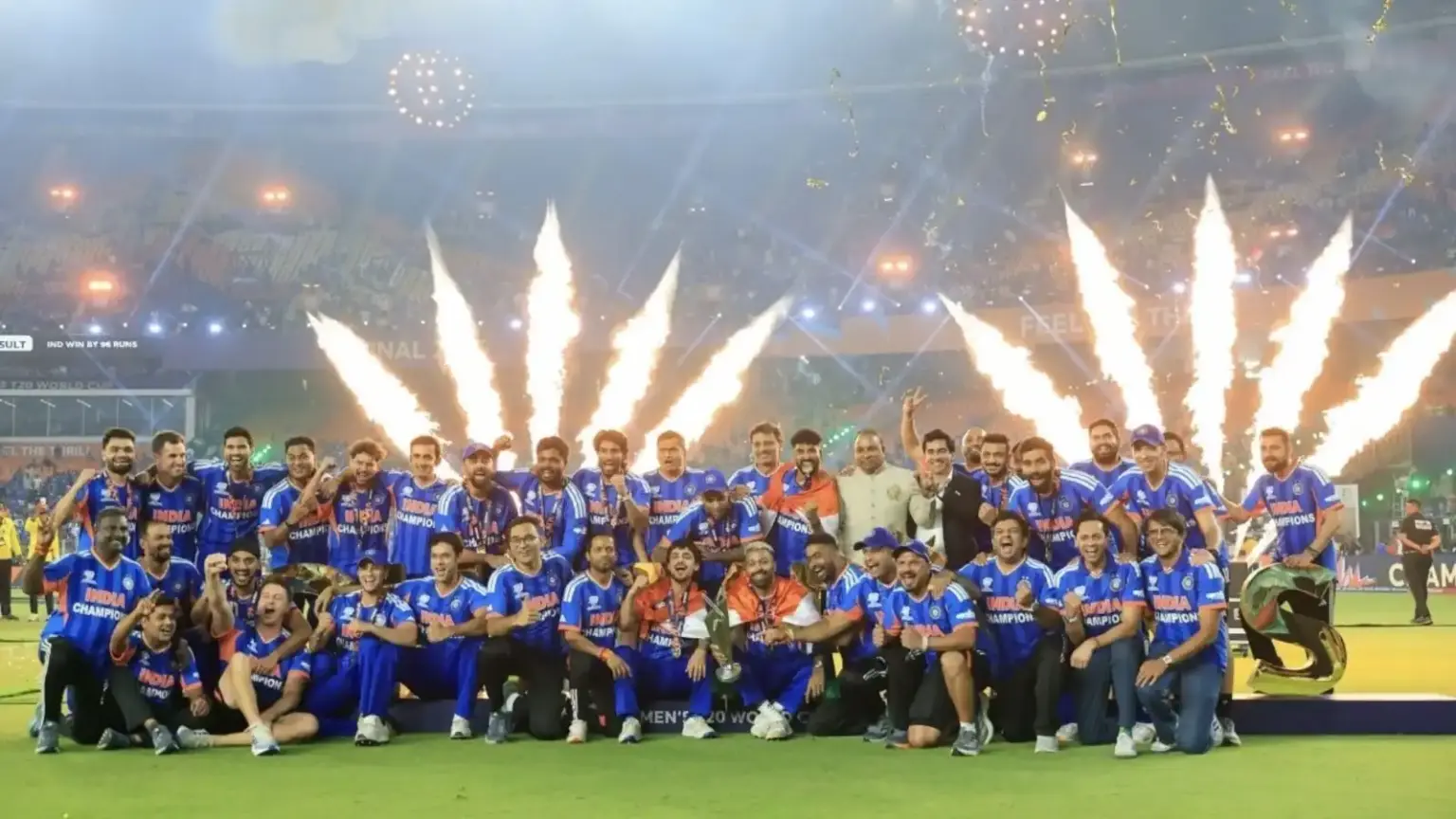 bcci opens treasure for team india after stunning victory announces rewards over 100 crore for players