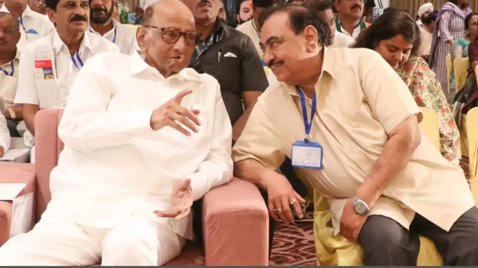 close ncp leader mlc eknath khadse and daughter accused of land fraud elderly woman files fir
