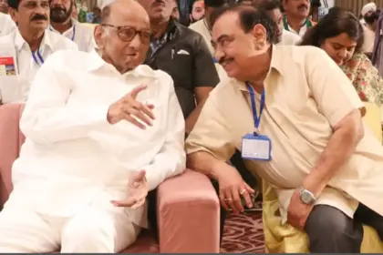 close ncp leader mlc eknath khadse and daughter accused of land fraud elderly woman files fir