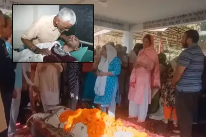 eyes moist hearts heavy farewell harish rana a long battle ends as he is laid to rest in green park