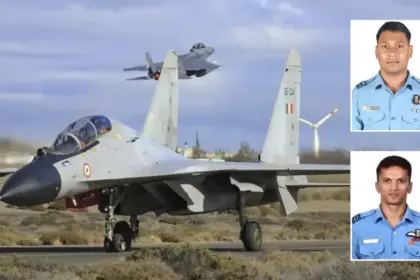 indian fighter jet su 30mki crashes in assam 2 air force pilots martyred in the accident