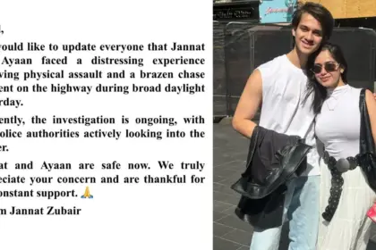 jannat zubair and her brother ayaan attacked in broad daylight on panvel highway team shares their condition