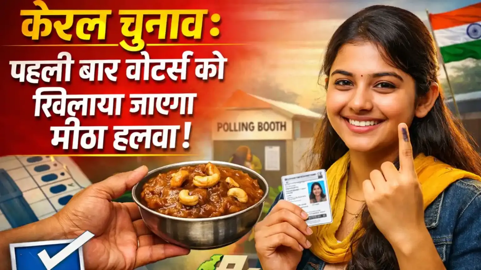 kerala election first time voters halwa vote sweetened keralam eci campaign