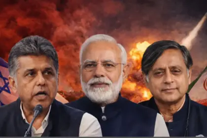 manish tiwari support modi government iran war not indias fight