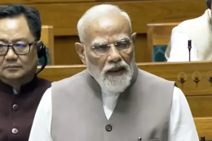 not just india but the global economy is also being impacted by the war said prime minister modi in parliament on middle east tensions