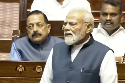 pm modi delivers farewell speech for rajya sabha mps completing their term says there is no full stop in politics