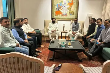 shiv sena holds strategic meeting in delhi ahead of budget session deputy cm eknath shinde gives key directives to mps
