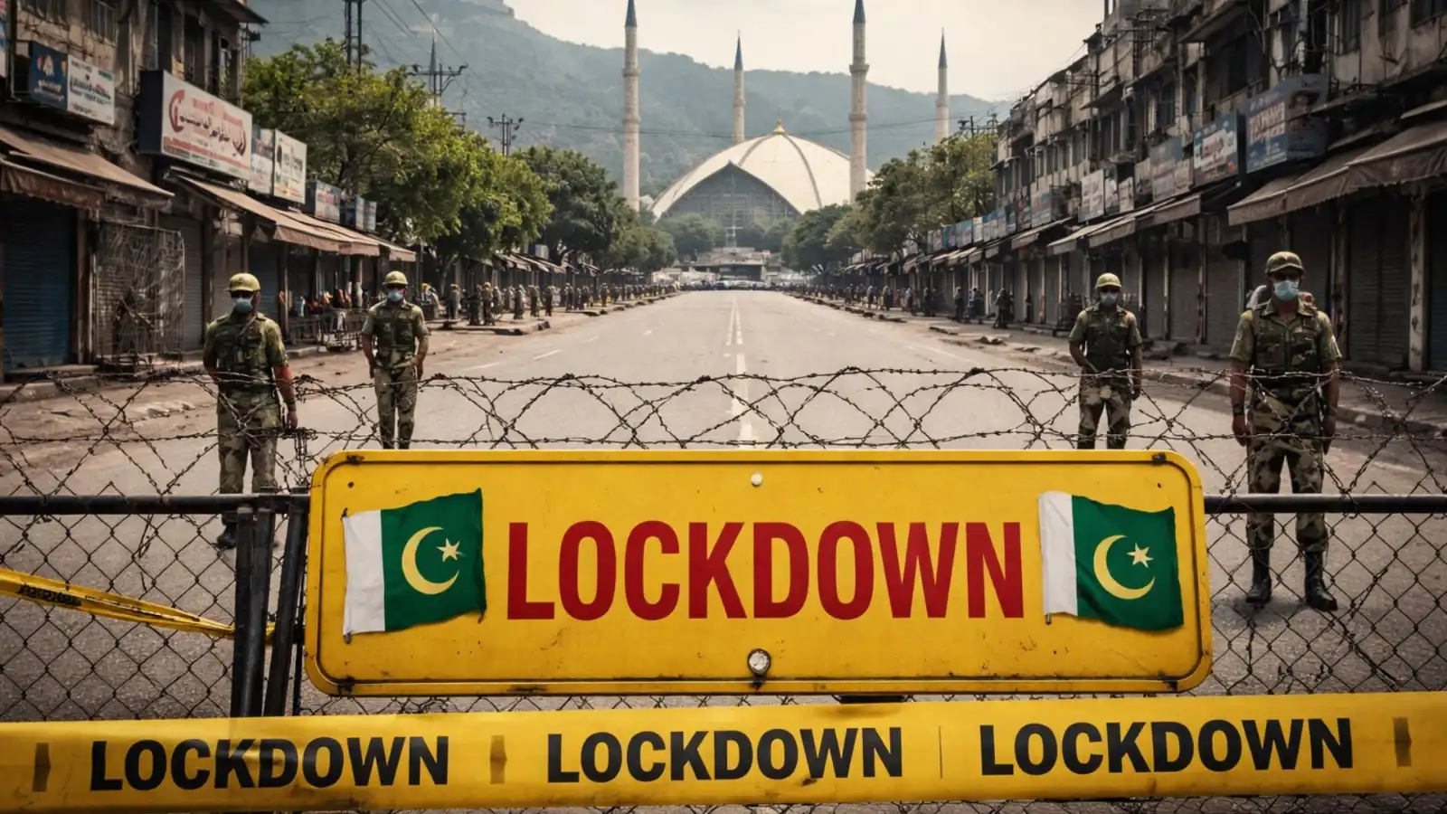 all of pakistan under lockdown silence to spread from 8 pm tonight