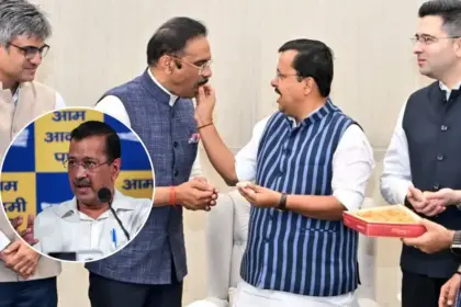 arvind kejriwal suffers major setback as all 7 rebel aap rajya sabha mps join bjp chairman approves merger
