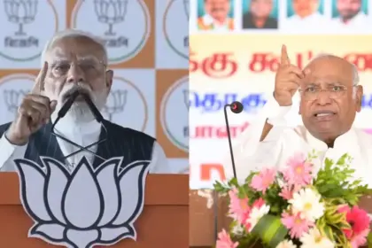 bjp launches sharp attack on kharge over calling narendra modi a terrorist terms remark an insult to the nation