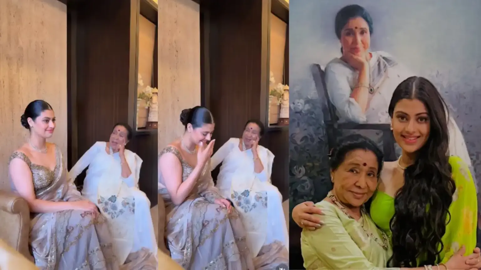 granddaughter zanai bhosle shattered after her grandmother asha bhosles passing shares smiling video to express her grief