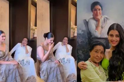 granddaughter zanai bhosle shattered after her grandmother asha bhosles passing shares smiling video to express her grief