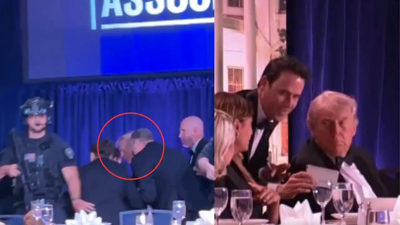 gunfire erupts during white house dinner party donald trump gives first reaction