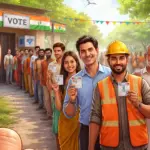 holiday on voting day in 5 states no salary deduction workers also get full rights
