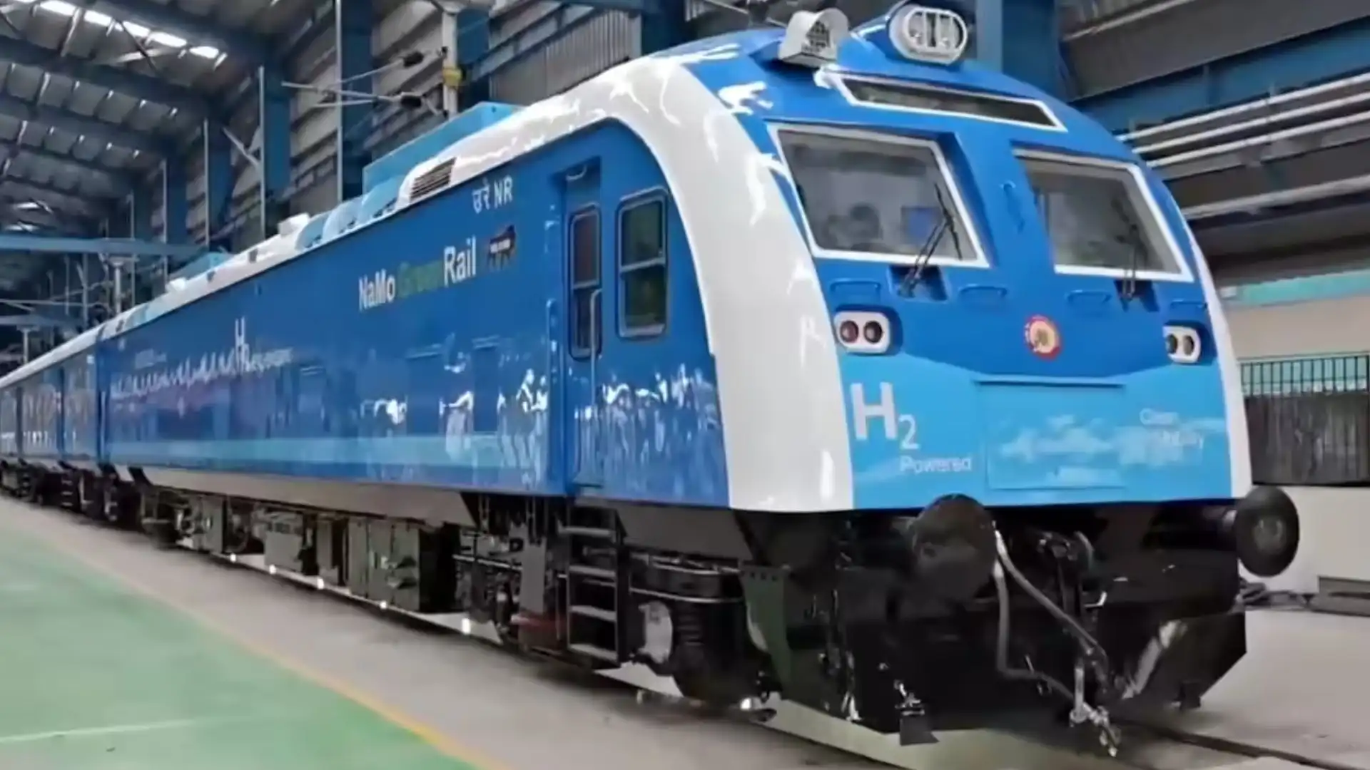 india first hydrogen train trial success green railway1