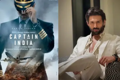 kartik aaryan appears in a cap and uniform as the release date of captain india is confirmed and his look excites fans