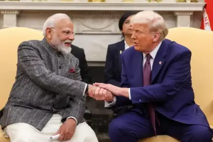 no place for violence in democracy pm modi reacts to firing at president trumps dinner event