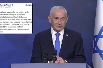 pakistan defence minister khawaja asif statement israel reaction news