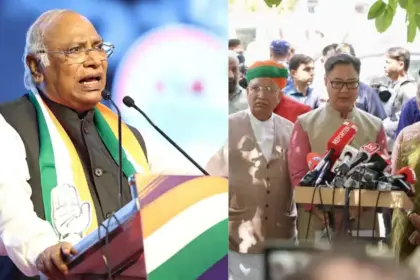 political uproar over kharges terrorist remark bjp approaches election commission demands apology from congress
