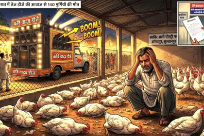 sultanpur dj noise 140 chickens death poultry farm case