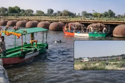 tragic accident in vrindavan boat carrying pilgrims capsizes in yamuna river 6 dead and several missing in the incident