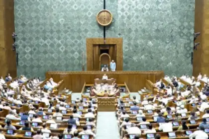 womens reservation bill fails in lok sabha government falls short of two thirds majority gets only 298 votes instead of 352