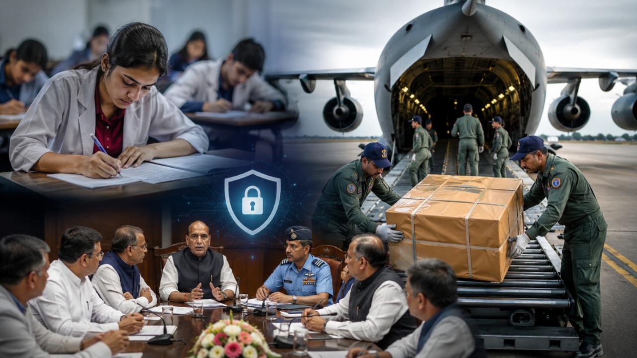 big step in neet re exam security air force to deliver question papers to prevent leaks tight high level monitoring in place