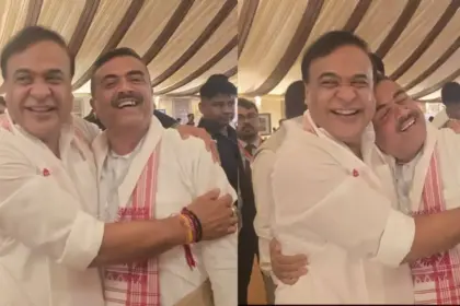 himanta biswa sarma and suvendu adhikaris bad days photo sparks political storm viral image ignites debate in politics