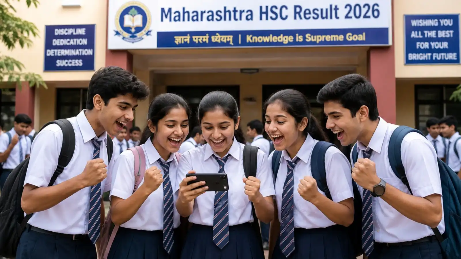 maharashtra hsc result 2026 declared today 1pm how to check