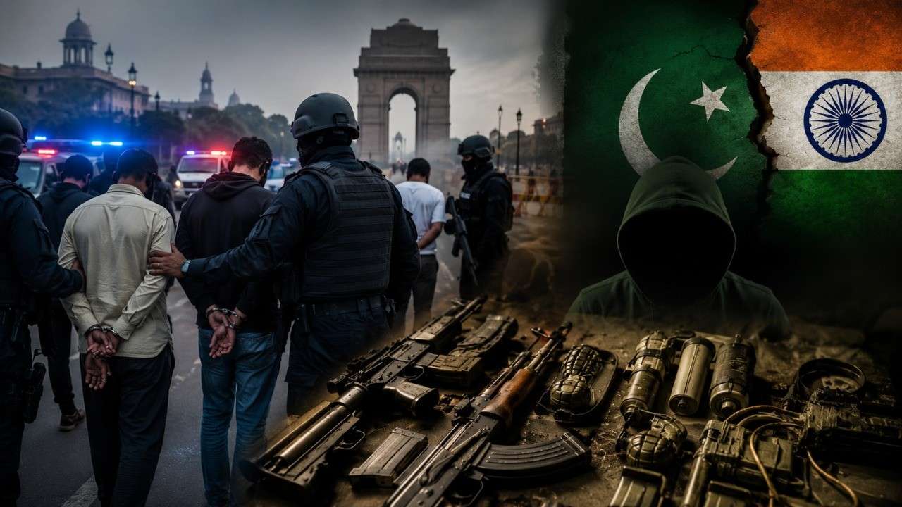 major terror network busted in the capital delhi police arrests 9 suspects isi link emerges during investigation