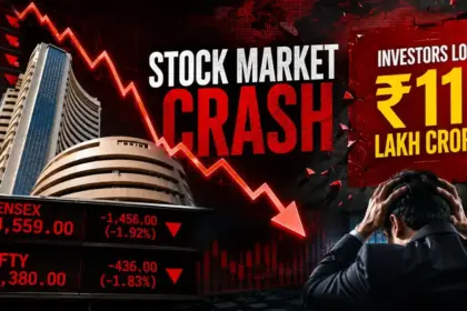 massive bloodbath in stock market sensex crashes 1500 points investors lose rs 11 lakh crore