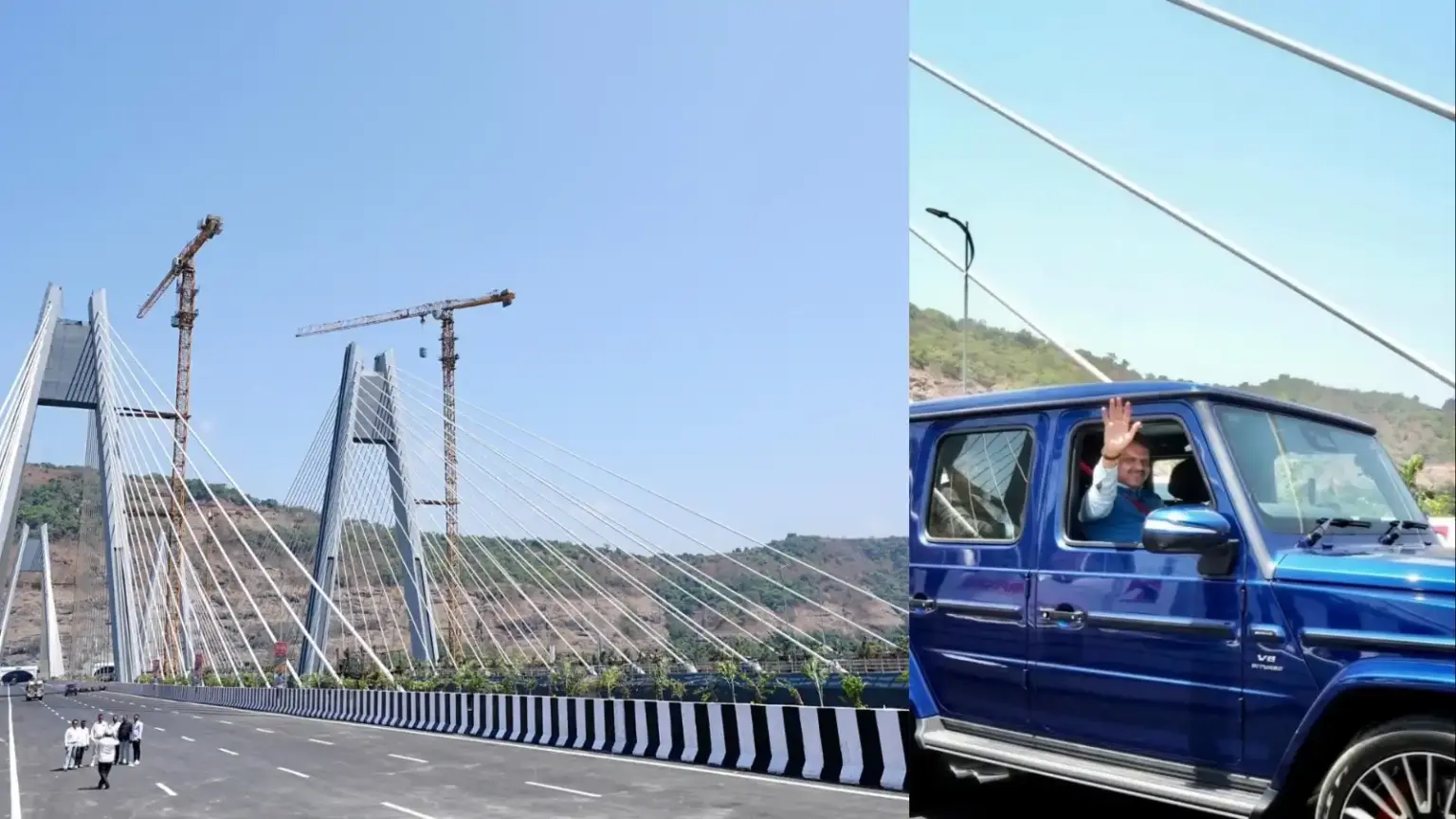 mumbai pune expressway missing link devendra fadnavis drive