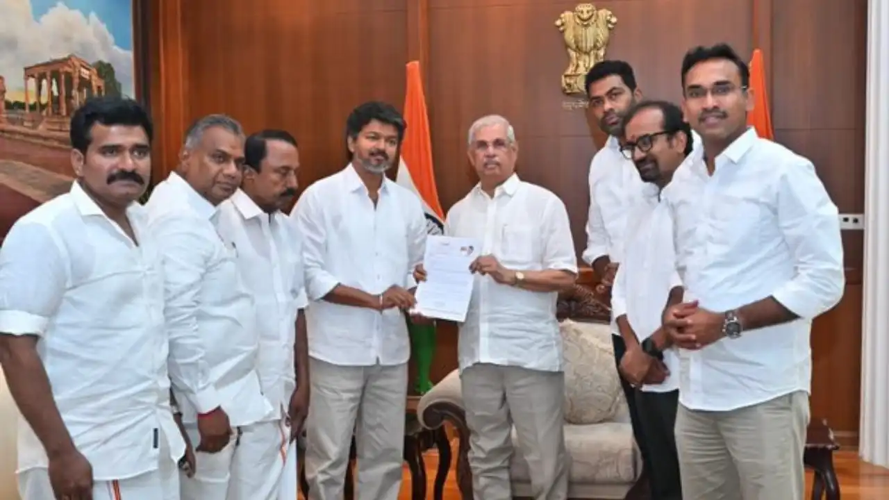new power picture in tamil nadu thalapathy vijay claims government formation may take oath as chief minister tomorrow morning