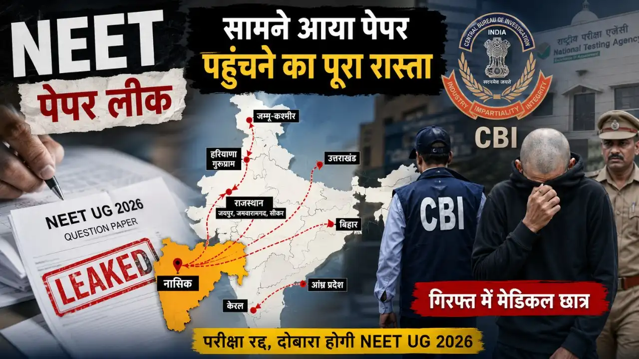 new twist in neet paper leak not rajasthan maharashtra emerges as main link full route of leaked paper revealed