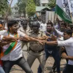 south 24 parganas repoll violence tmc bjp clash west bengal