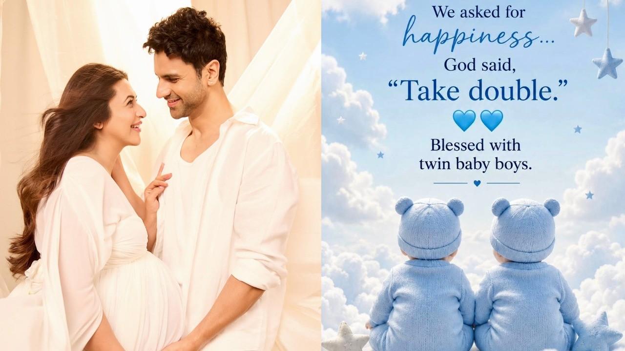 tv actress divyanka tripathi becomes mother welcomes twin baby boys vivek dahiya shares double joy news