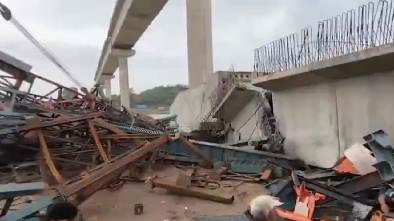 under construction bridge collapses in hamirpur 5 workers killed tragically several still trapped under debris