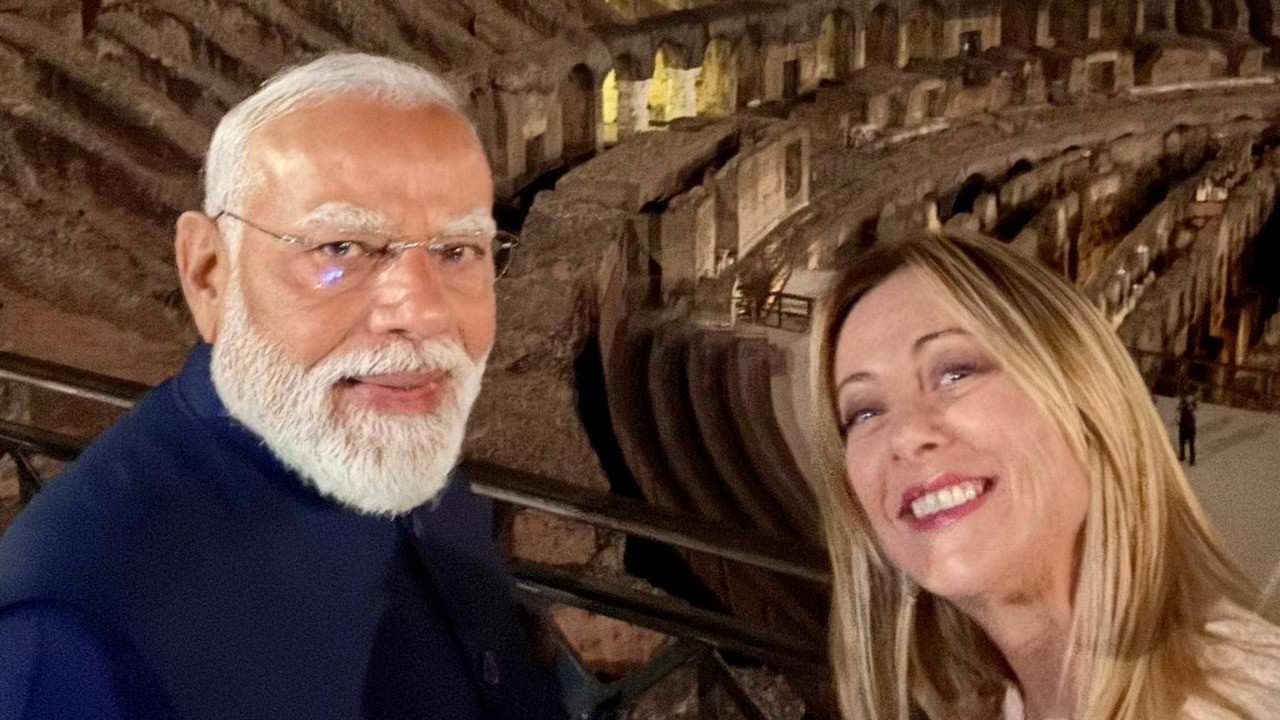 welcome to rome my friend giorgia meloni shares photo with pm modi